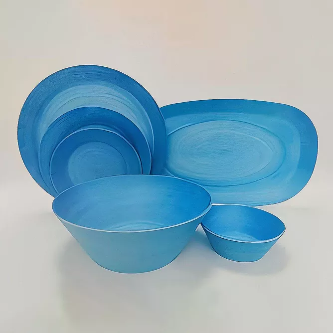 အပြာရောင် Ceramic Dinnerware Set