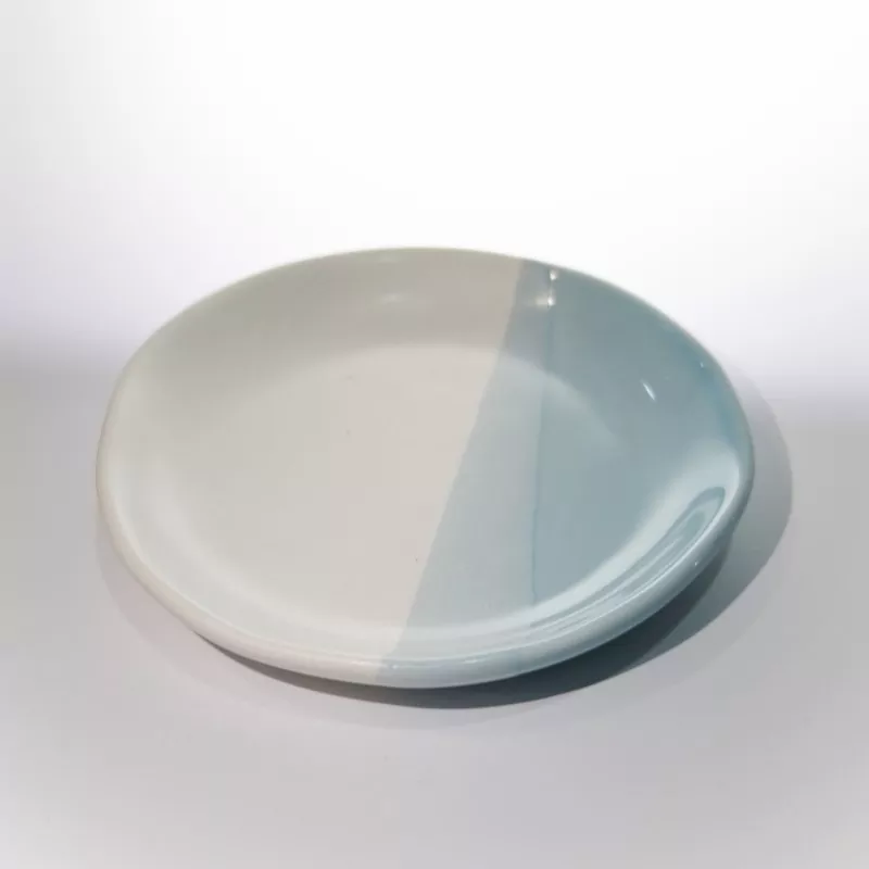 ခေတ်မီ Two Tone Ceramic Round Plate