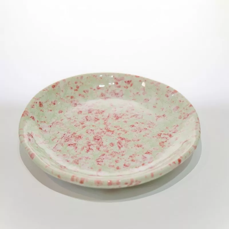 အဝိုင်းသေးငယ်သော Speckled Ceramic ပန်းကန်
